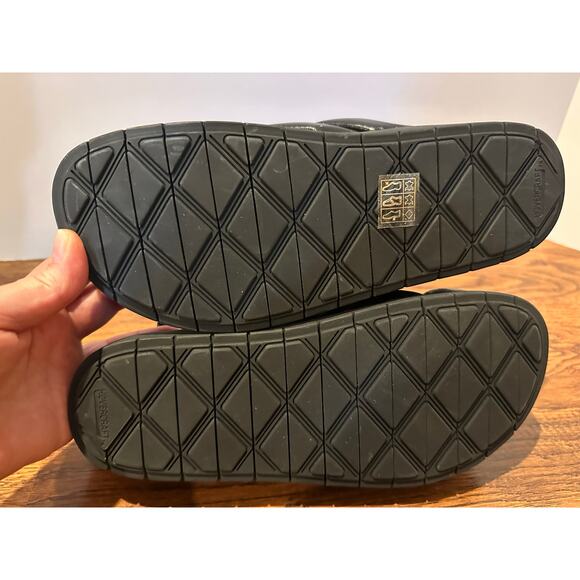 La Canadienne Women's Redmond Leather Sandals Black Size 38.5 (US ~8) Minimalist - Picture 7 of 9